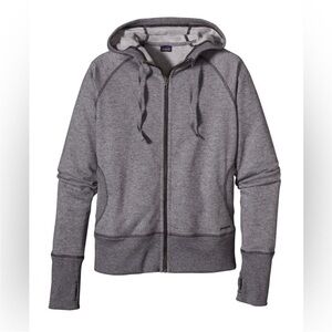 Patagonia Cloud Stack Hoody gray full zip hoodie sweatshirt 54490 thumb holes
